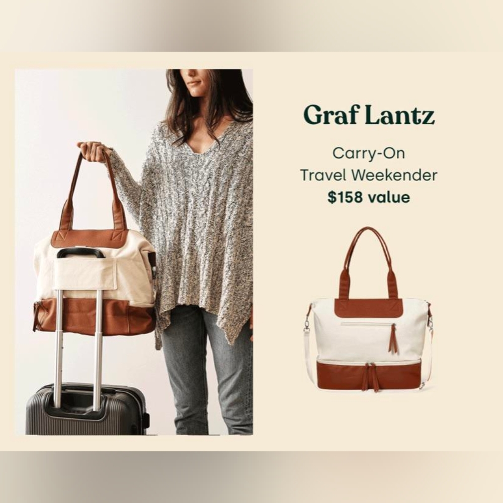 NWT Carry-On Travel Weekender by Graf Lantz